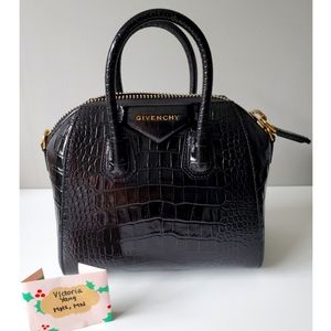 Givenchy Antigona Mini Croc Embossed